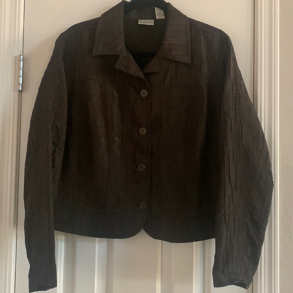 Chico’s Size 2 Chocolate Brown Blazer/Jacket